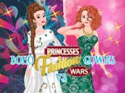 Princesses Fashion Wars: Boho VS Gowns Online Dress-up Games on NaptechGames.com