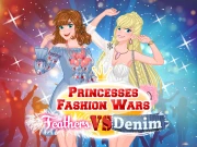 Princesses Fashion Wars Feathers VS Deni Online Dress-up Games on NaptechGames.com