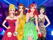 Princesses Graduation Party Night Online Dress-up Games on NaptechGames.com