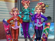 Princesses Winter Holiday Online Dress-up Games on NaptechGames.com