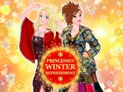 Princesses Winter Refreshment Online Dress-up Games on NaptechGames.com
