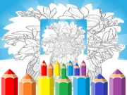 Printable Coloring Pages For Adults Flowers Online puzzles Games on NaptechGames.com