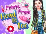 Prints From Head To Toe Online Dress-up Games on NaptechGames.com