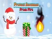 Protect Snowman From Fire Online Shooting Games on NaptechGames.com