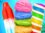 Rainbow Ice Cream And Popsicles - Icy Dessert Make Online Girls Games on NaptechGames.com