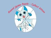 Round jigsaw Puzzle - Collect Kitten Online puzzles Games on NaptechGames.com