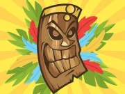 Scary Tiki Mask Memory Online Puzzle Games on NaptechGames.com