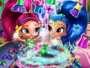 Shimmer and Shine Wardrobe Cleaning Online Dress-up Games on NaptechGames.com