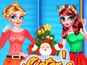 SISTERS CHRISTMAS TREE Online Girls Games on NaptechGames.com