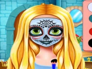 Sisters Halloween Face Paint Online HTML5 Games on NaptechGames.com