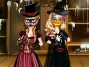 Sisters Halloween Preparations Online Dress-up Games on NaptechGames.com