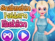 Snakeskin Pattern Fashion Online Dress-up Games on NaptechGames.com