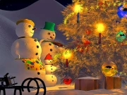 Snowman Family Time Online Puzzle Games on NaptechGames.com