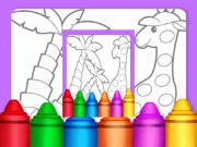 Special Easy Animal Coloring Pages For Kids Online junior Games on NaptechGames.com
