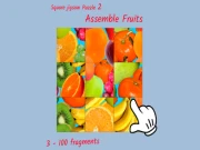 Square jigsaw Puzzle 2 - Assemble Fruits Online puzzles Games on NaptechGames.com