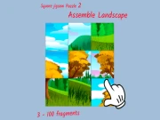Square jigsaw Puzzle 2 - Assemble Landscape Online puzzles Games on NaptechGames.com