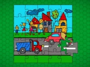 Stick Family Fun Time Jigsaw Online Puzzle Games on NaptechGames.com