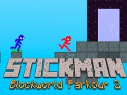 Stickman Blockworld Parkour 2 Online Adventure Games on NaptechGames.com