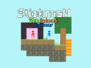 Stickman Skyblock Parkour Online Adventure Games on NaptechGames.com