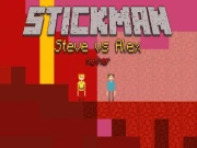 Stickman Steve vs Alex - Nether Online Adventure Games on NaptechGames.com