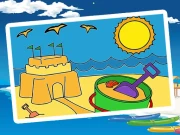 Summer Coloring Pages Online Puzzle Games on NaptechGames.com