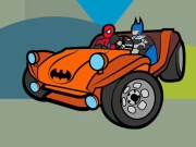 Superhero Cars Coloring Book Online Puzzle Games on NaptechGames.com