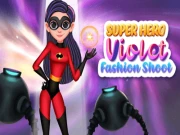 Superhero Violet Fashion Shoot Online junior Games on NaptechGames.com