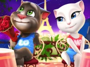 Talking Tom and Angela Coloring Online Puzzle Games on NaptechGames.com