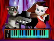 Talking Tom Piano Time Online Dress-up Games on NaptechGames.com