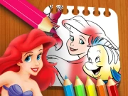 The Little Mermaid Coloring Book Online Puzzle Games on NaptechGames.com