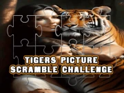 Tigers Picture Scramble Challenge Online puzzles Games on NaptechGames.com