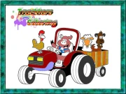 Tractor Coloring Pages Online Puzzle Games on NaptechGames.com