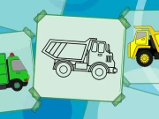 Truck Coloring Book Online Puzzle Games on NaptechGames.com