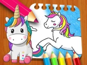 Unicorn Coloring Book Online Girls Games on NaptechGames.com