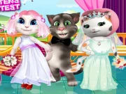 White Kittens Bride Contest Online Dress-up Games on NaptechGames.com