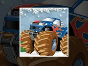 Winter Monster Truck Puzzles Online Puzzle Games on NaptechGames.com