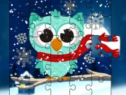 Winter Snowy Owls Jigsaw Online Puzzle Games on NaptechGames.com