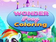 Wonder Pony Coloring Online Art Games on NaptechGames.com