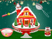 Xmas Gingerbread House Cake Online Girls Games on NaptechGames.com