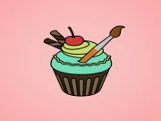 Yummy Cupcake Coloring Online Art Games on NaptechGames.com